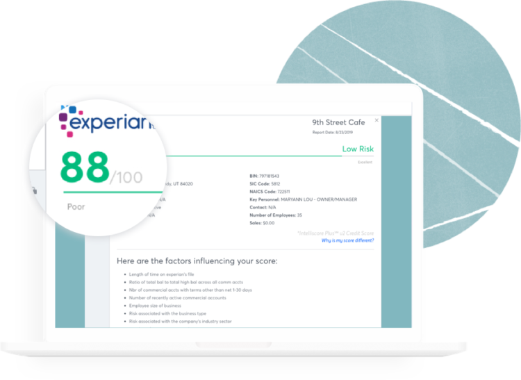Your Experian Business Credit Report Nav