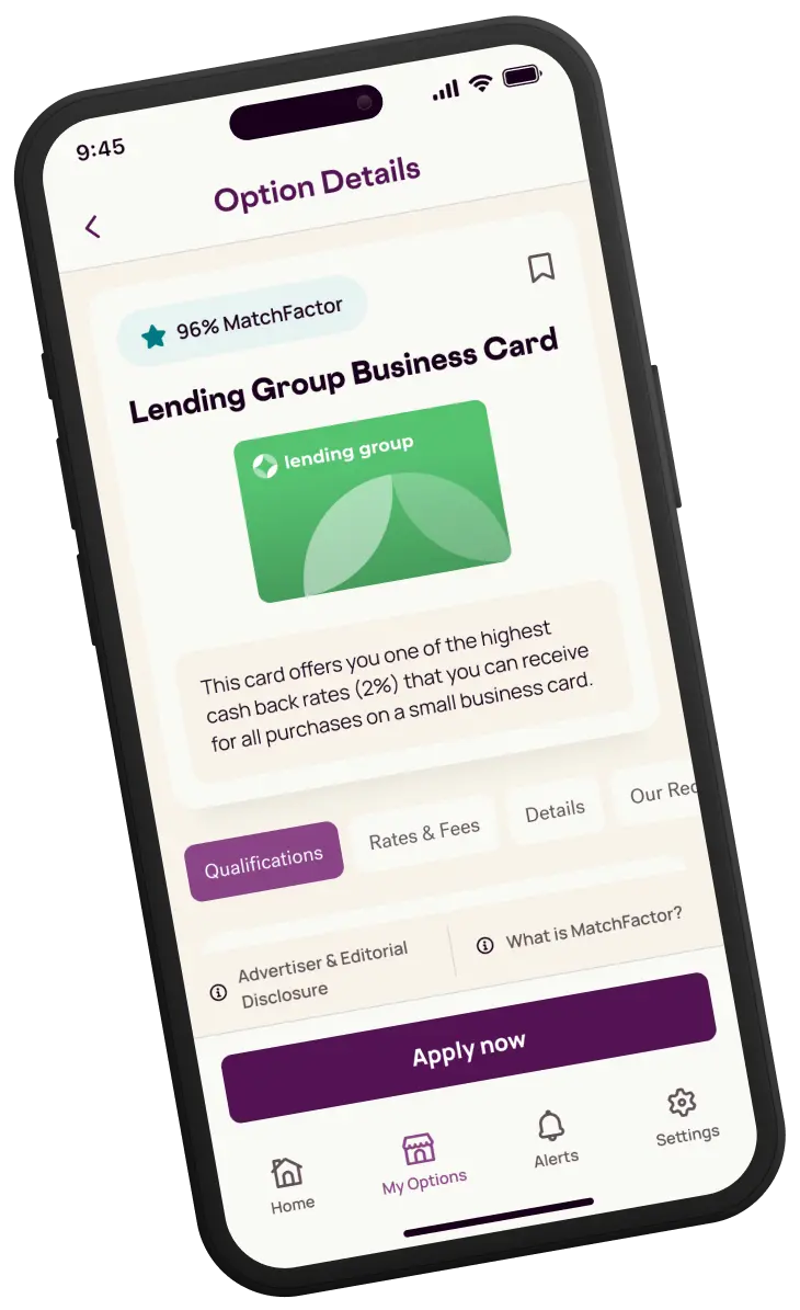 Nav Financial Health iPhone mobile app lending options